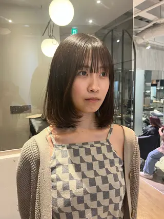 セミロング 森山 葵 ショート×メンズのヘアスタイル