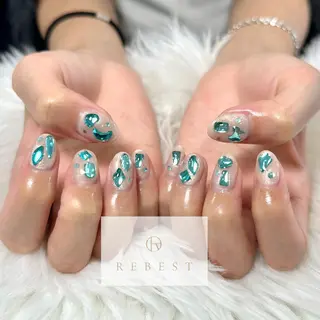 ネイル ❤️💛REBEST 京橋　nailのネイルデザイン