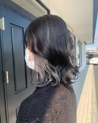 ミディアム ハイトーン職人💗 松本輝美のヘアスタイル