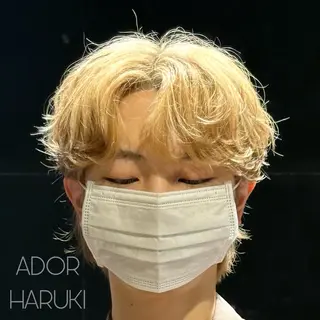 ヘアアレンジ メンズ ADOR所属・韓国ヘアADOR HARUKIのヘアスタイル