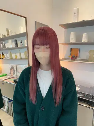 ロング カラー HITOMI 福岡ボブのヘアスタイル