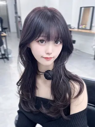 ロング カラー 木村 美紅のヘアスタイル