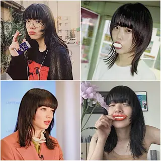 ロング すぎもと さき⚡️ 朝ラク・*パーマのヘアスタイル