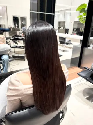 ロング 縮毛矯正/髪質改善/ 斉藤春のヘアスタイル