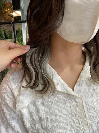 セミロング ニュアンスネイル/ ボブ/まちゃこのヘアスタイル