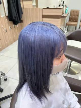 ミディアム カラー 伊佐 愛のヘアスタイル