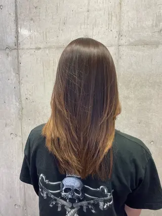 ロング 髪質改善/縮毛矯正/ 艶カラーASAYAのヘアスタイル