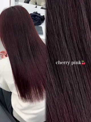 ロング カラー kazuki🍑韓国 トレンド暖色🫗のヘアスタイル