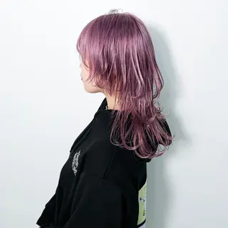 ミディアム カラー ヘアアレンジ 大橋 拓巳のヘアスタイル