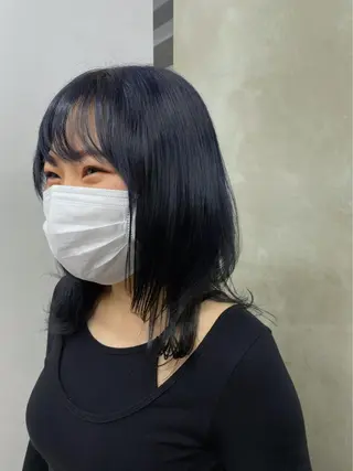 ミディアム カラー 韓国風レイヤーカット 💕髪質改善💫拓海のヘアスタイル