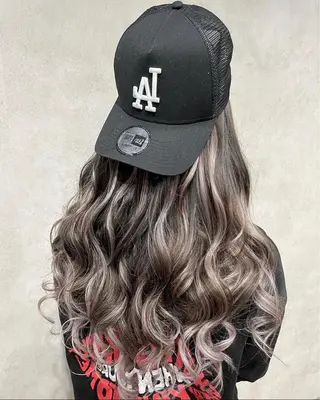 ロング カラー ハイトーン/韓国風 🤍Nacchi🐈のマツエク・マツパデザイン