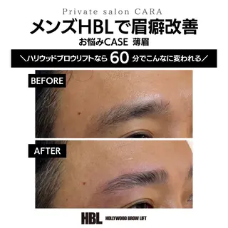 メンズ アイブロウ CARA カーラのマツエク・マツパデザイン