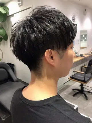 ショート メンズ 京都美容師 塩のヘアスタイル