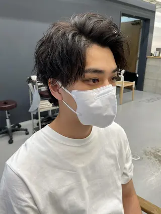 ショート パーマ メンズ 森本裕/オーナー/ スパイラルパーマのヘアスタイル