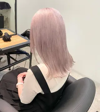 セミロング カラー 心斎橋/ブリーチ minamiのヘアスタイル