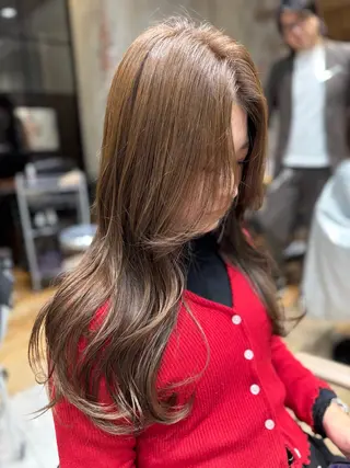 ロング カラー レイヤー/艶カラー 韓国/石戸谷海斗のヘアスタイル