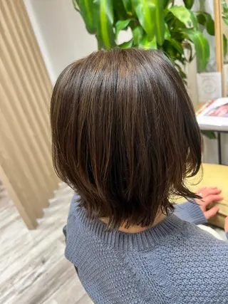 ミディアム カラー 渡部 未歩のヘアスタイル
