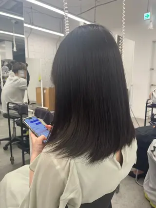 ミディアム カラー 赤み消し透明感🩶 銀座Ryota🩶のヘアスタイル