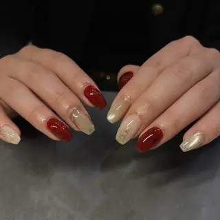 ネイル Ray. ちゅるん系ニュアンスのネイルデザイン