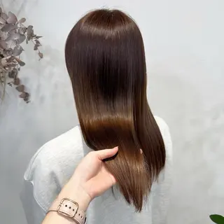 カラー ピンク・ラベンダー 艶カラー🍁かえでのヘアスタイル