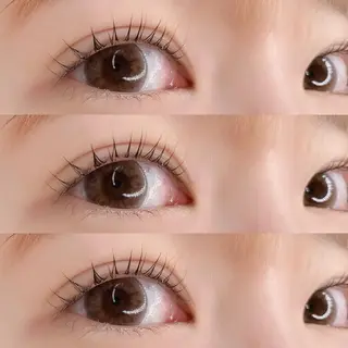 マツエク・マツパ 肌に馴染むハイトーン /ミルクティーカラーのヘアスタイル