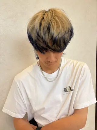 ショート カラー メンズ 石坂 瀬音のヘアスタイル