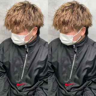 パーマ メンズ Lit.富士 久保田風太のヘアスタイル