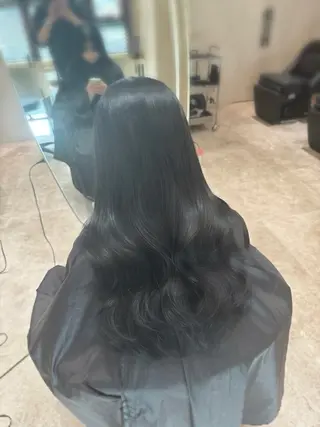 セミロング 韓国ヘア/ベージュ カラー/髪質改善/涼のヘアスタイル