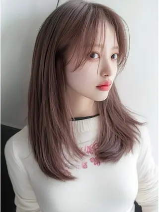 セミロング カラー GISEL 小倉のヘアスタイル