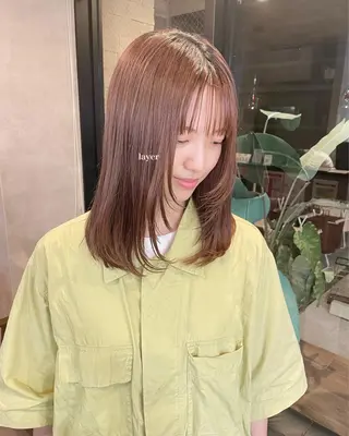 ミディアム カラー RIENS / ayu ♡のヘアスタイル