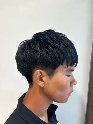 ミディアム メンズ レイヤーカット/艶髪 /パーマaikoのヘアスタイル