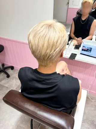 カラー ヘアアレンジ 艶髪ハイトーン/ ブロンド/Nagiのヘアスタイル