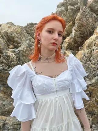 ミディアム yuga/ パーマのヘアスタイル