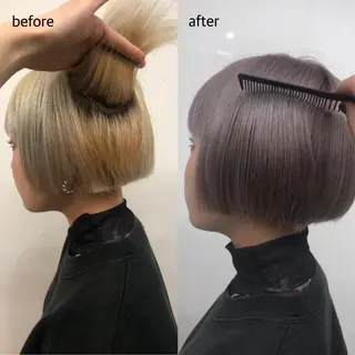 ショート カラー 桑原 菜摘のヘアスタイル