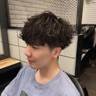 メンズ メンズ特化/パーマ/ メッシュ/竜成のヘアスタイル