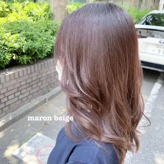 ロング カラー ヘアアレンジ 髪質改善/縮毛矯正 艶カラー/珠聡のヘアスタイル