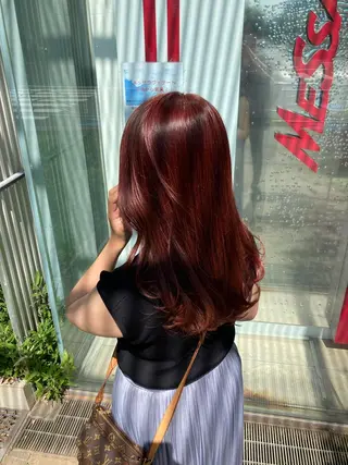 ロング カラー ヘアアレンジ シャルマン銀座店所属・🌟東銀座マンツーマ ン🌟タカナシのヘアスタイル