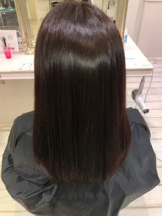 ロング カラー 田中 瑞妃のヘアスタイル