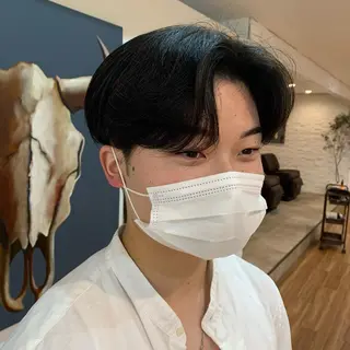 ショート パーマ メンズ 【韓国風くびれヘア】 joule小木曽輝のヘアスタイル