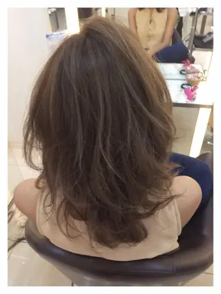 ミディアム セミロング ロング カラー 似合わせ/代表 髪質改善/山田将大のヘアスタイル