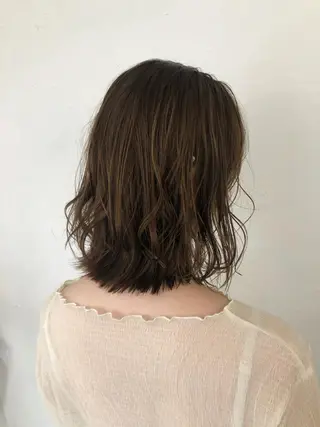 ミディアム カラー 冨木 雄斗のヘアスタイル