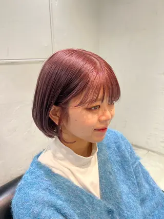 ショート カラー SALOWIN川崎WEST店所属・🌷川崎/アレンジ/ 暖色ボブ/コトネ🌷のヘアスタイル