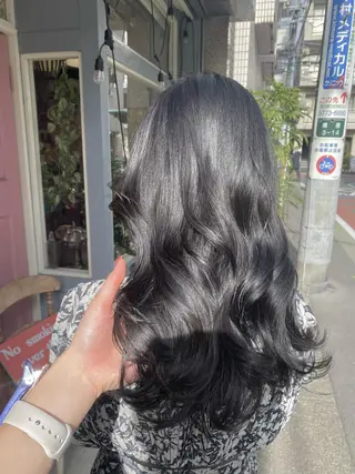 セミロング カラー ヤスザトアヤノ /レイヤー/オリーブのヘアスタイル