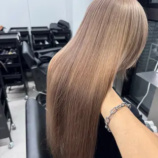 ロング カラー カラー/エクステ特化 ベージュ/KENTAのヘアスタイル