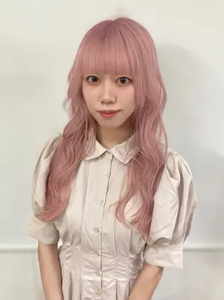 ロング カラー ウルフレイヤー エクステ/kokiのヘアスタイル