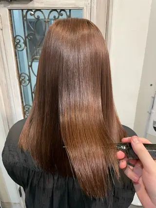 セミロング 🔆髪質改善 透明感 カラー🔆佐々木貴仁のヘアスタイル