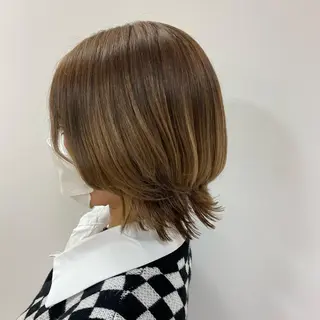 ミディアム 個性派/ブリーチ *ほのかのヘアスタイル