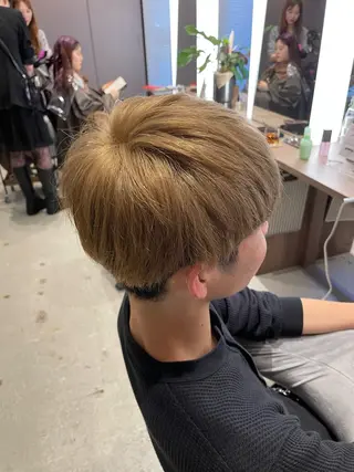 ショート カラー メンズ 髪質改善/縮毛/トリ ートメント/平野広大のヘアスタイル