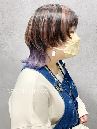 セミロング カラー clomus所属・YUKA艶髪 🌸寛ぎ部屋のヘアスタイル