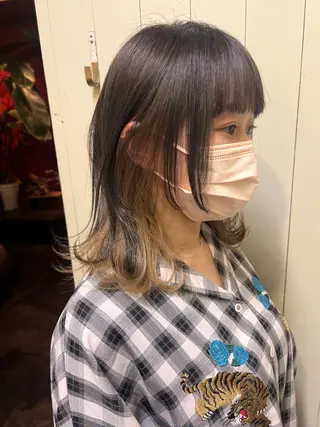 ミディアム カラー 松田 卓也のヘアスタイル